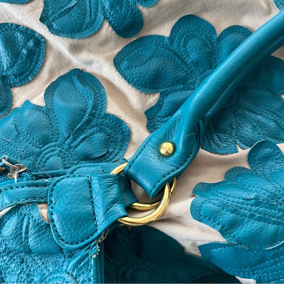 Oversize Big Buddha Turquoise Hibiscus Bag - Picture 7 of 16